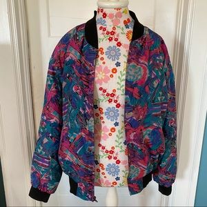 VTG 80s Silk Bomber